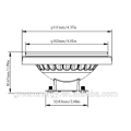 15W CER RoHs Shenzhen 3 Jahre Garantie dimmable 12V 240V eingebauter Fahrer Aluminiumgehäuse G53 GU10 AR111 LED-Scheinwerfer SMD